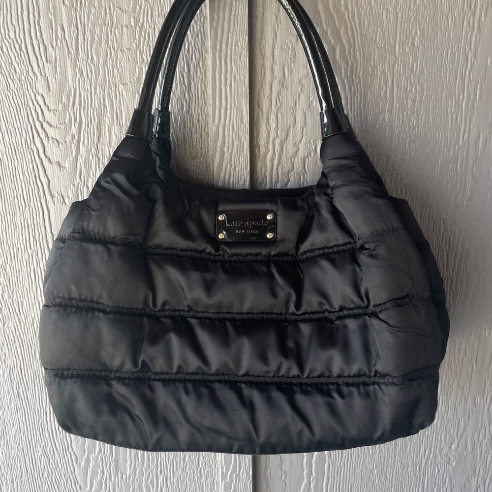 Kate Spade Black Puffer Shoulder Bag